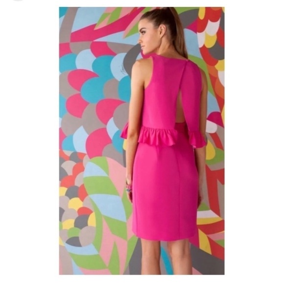 Trina Turk Pink Kayleen Sheath Dress 2 - Picture 3 of 16